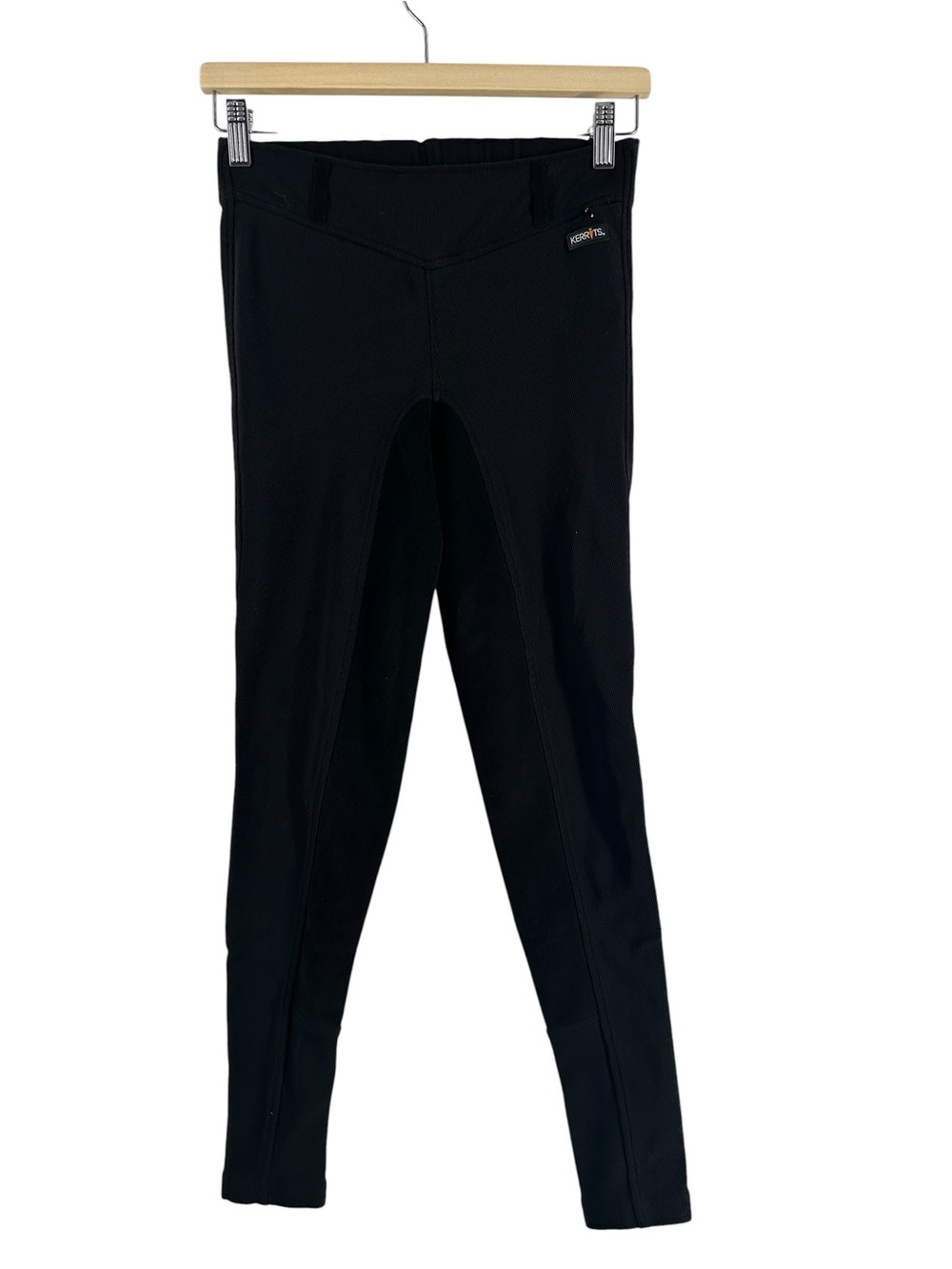 Kerrit Riding pants Leggings micro ribbed equestrian horse black sz xs